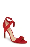 Alexandre Birman 'clarita' Ankle Tie Sandal In Flame Suede