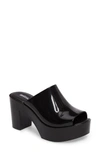 Melissa Open Toe Platform Mule In Black