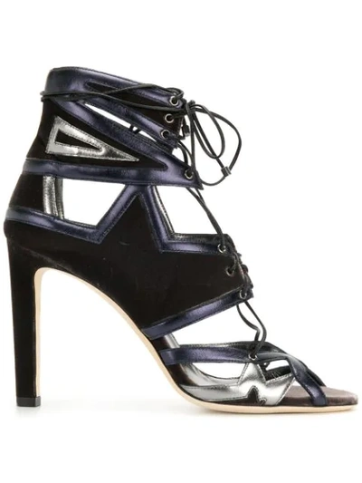 Jimmy Choo Denney Lace-up Sandal In Mink Multi