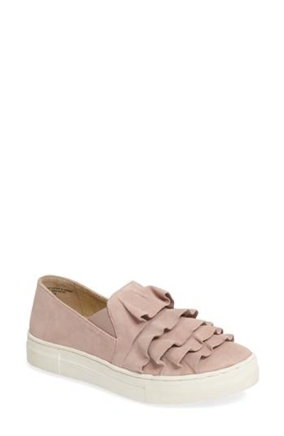 Seychelles Slip-on Suede Ruffle Sneakers In Nocolor