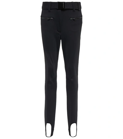Goldbergh Paris Belted Stirrup Softshell Ski Trousers In Black
