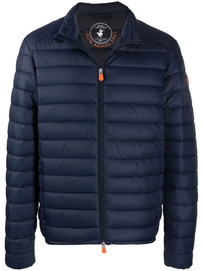 Save The Duck Alexander Quilted Padded Jacket In Dark Blue
