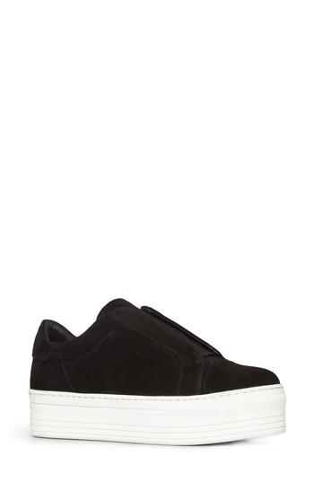 laceless platform sneakers