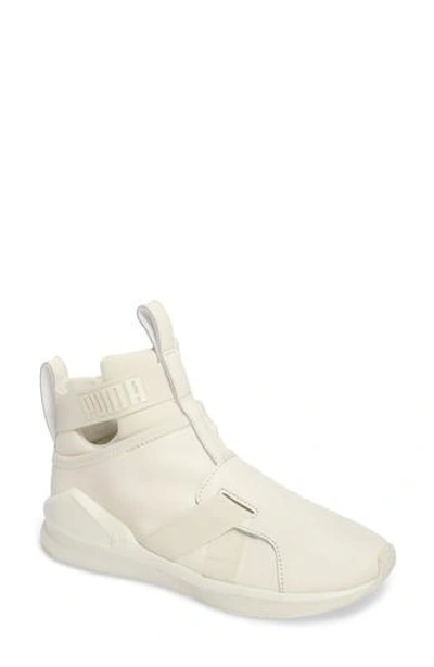 Puma Fierce Strap Training Sneaker In Whisper White