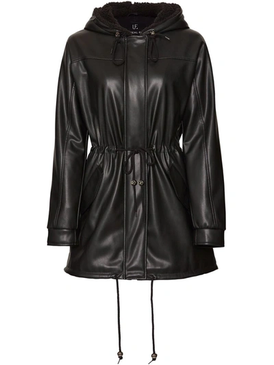 Unreal Fur Wet And Wild Faux Leather Jacket In Black