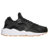 Nike Women's Air Huarache Run Se Running Shoes, Black In Black/ Dark Grey/ Cobblestone