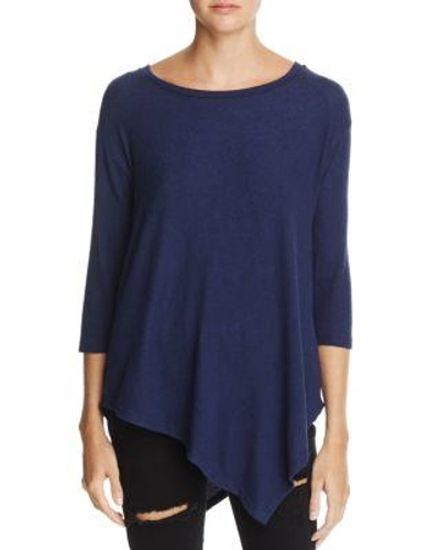 Soft Joie Tammy Asymmetric Hem Sweater In Peacoat