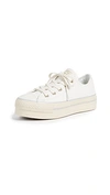 Converse Chuck Taylor All Star Platform Ox Sneakers In Egret