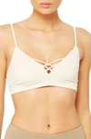 Alo Yoga Interlace Sports Bra In Rich Sand