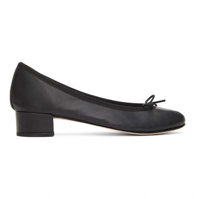 Repetto Lou Ballet Flats With Rubber Sole In Noir