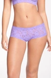 Hanky Panky 'signature Lace' Boyshorts In Electric Orchid