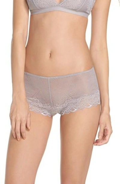 Madewell Lace Boyshorts In Nouveau Red