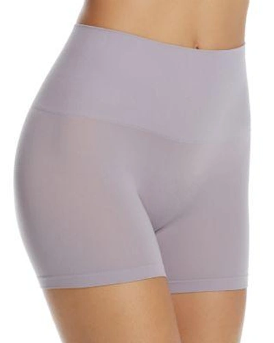 Yummie By Heather Thomson Ultralight Seamless Shaping Shorts In Dapple Grey