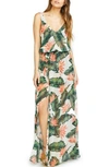 Show Me Your Mumu Kendall Soft V-back A-line Gown In Paradise Found