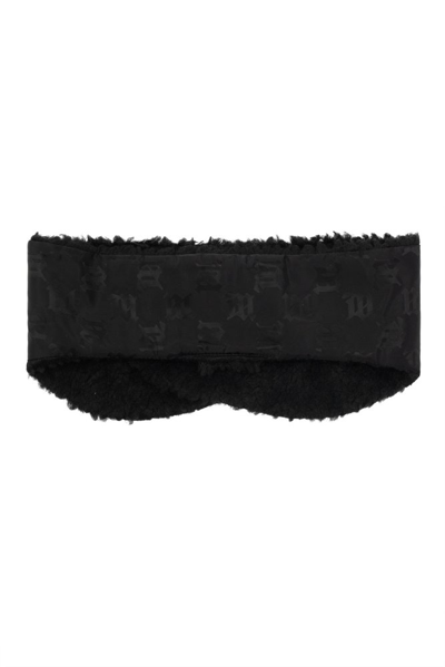 Misbhv Monogram-print Contrast-trim Headband In Schwarz