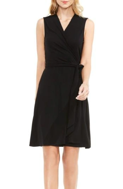 Vince Camuto Wrap Dress In Rich Black