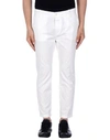 Closed Casual Pants In White