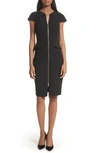 Ted Baker Architectural Pencil Dress In Black