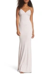 Katie May Luna Stretch Crepe Gown In Ballet