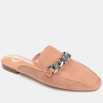 Journee Collection Women's Hazina Chain Mule Women's Shoes In Pink
