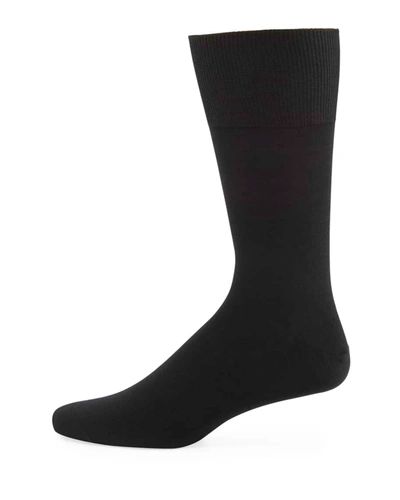 Falke Airport Wool-blend Socks In Dark Navy