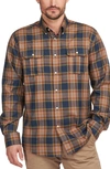 Barbour Men's Singsby Tailored-fit Temperature-regulating Highland Check Shirt In Navy