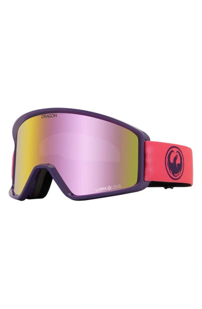 Dragon Dxt Otg 59mm Snow Goggles In Fade Pink Lite Pink Ion