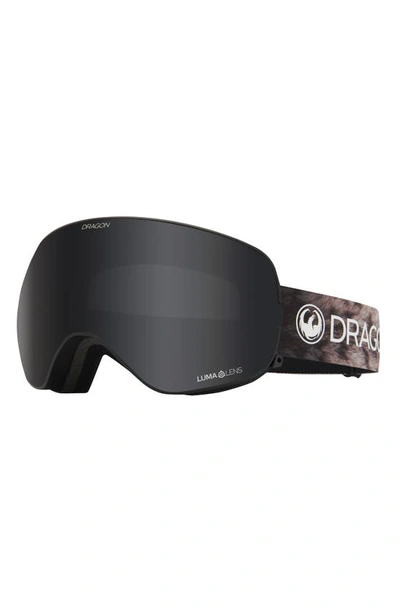 Dragon X2s 72mm Spherical Snow Goggles With Bonus Lenses In Snow Leopard/ Dark Smoke Lens