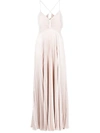 A.l.c Pleated Sleeveless Maxi Dress In Pink Tint