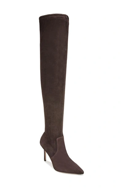 Veronica Beard Lisa Suede Over-the-knee Boots In Brown