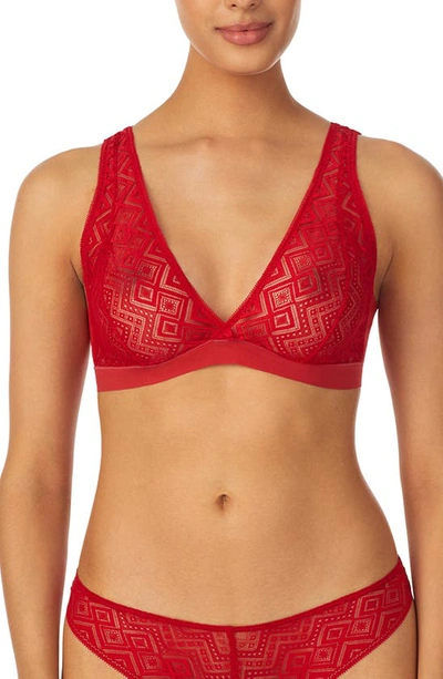 Dkny Pure Lace Bralette In Brick