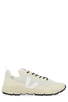 Veja Dekkan Grey Panelled Mesh Sneakers In White