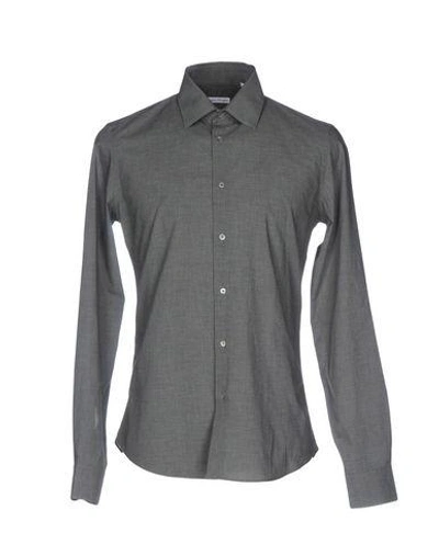 Robert Friedman Solid Color Shirt In Lead