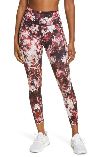 Sweaty Betty Super Sculpt Printed 7/8 Leggings In Pink Texture Print