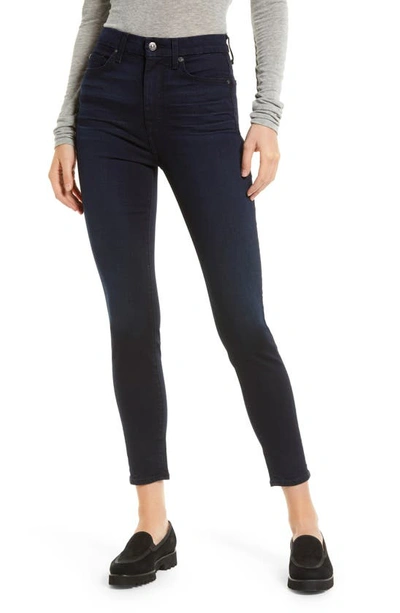 7 For All Mankind High Waist Ankle Skinny Jeans In Blbkrvrtms