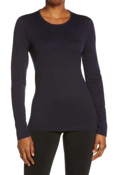 Icebreaker 260 Tech Long Sleeve Crewneck T-shirt In Midnight Navy