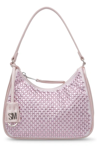 Steve Madden Darling Rhinestone Faux Leather Shoulder Bag In