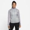Nike Therma-fit Adv Women's Downfill Running Vest In Particle Grey