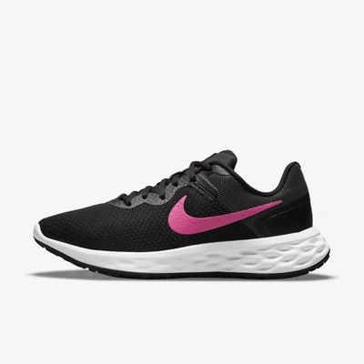 Nike Women's Revolution 6 Road Running Shoes In Black