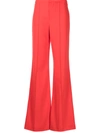 Alice And Olivia Dylan High-waisted Wide-leg Pants In Bright Poppy