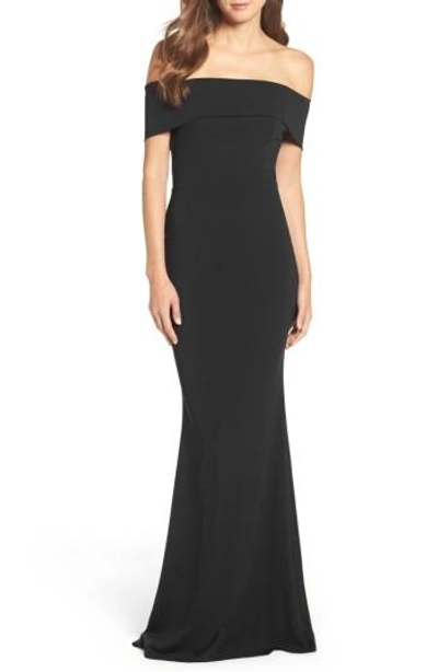 Katie May Legacy Crepe Body-con Gown In Black