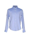 Robert Friedman Solid Color Shirt In Blue