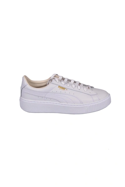 Puma Basket Platform Core Sneakers In White