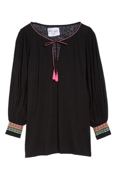 Pitusa Inca Cover-up Dress In Black