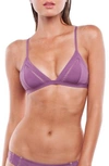 Rhythm My Bralette Triangle Bikini Top In Orchid