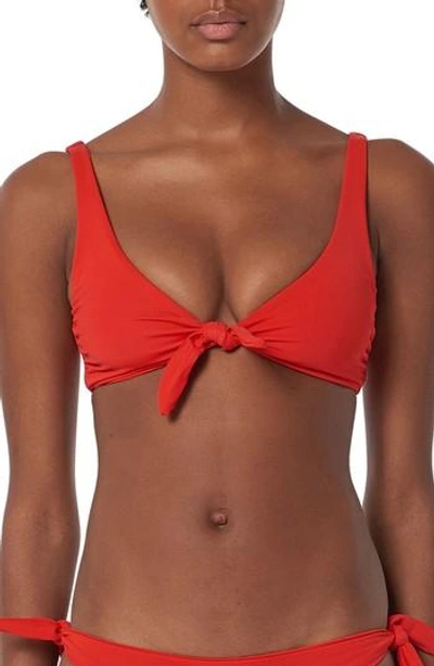Mara Hoffman Rio Bikini Top In Red