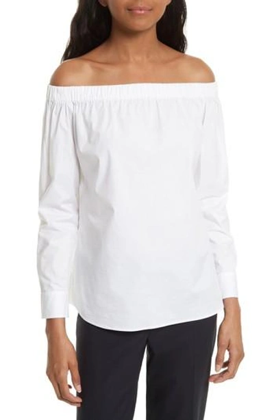 Hugo Boss Bagiana Off The Shoulder Blouse In White