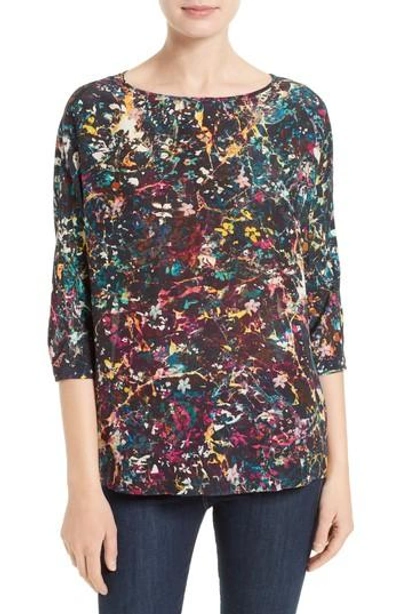 M Missoni Women's  Abstract Floral Silk Top In Fuchsia