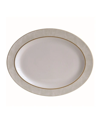 Bernardaud Sauvage White Oval Platter, 13"