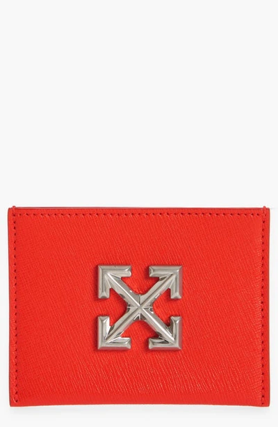 Off-white Jitney Simple Card Holder Red